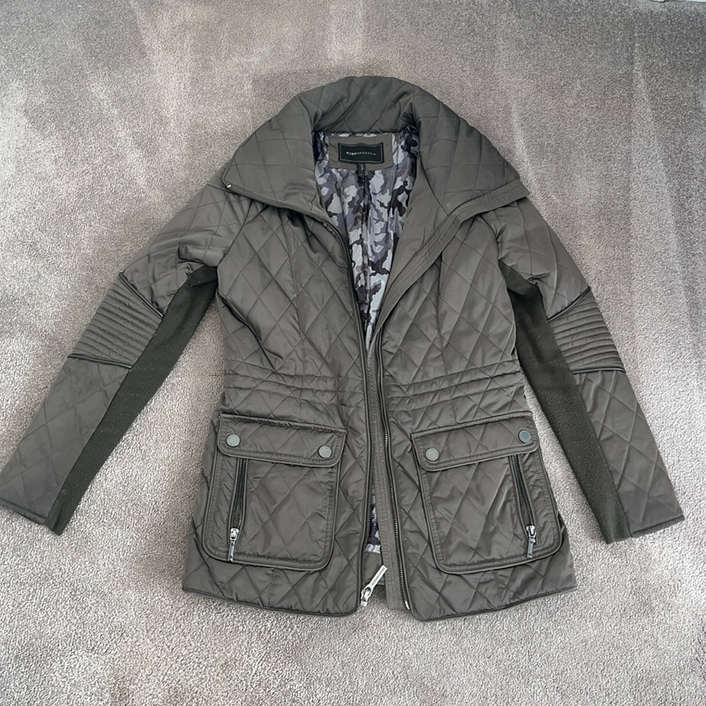 BCBG MAX AZRIA COFFEE DEVON LONGSLEEVES COAT